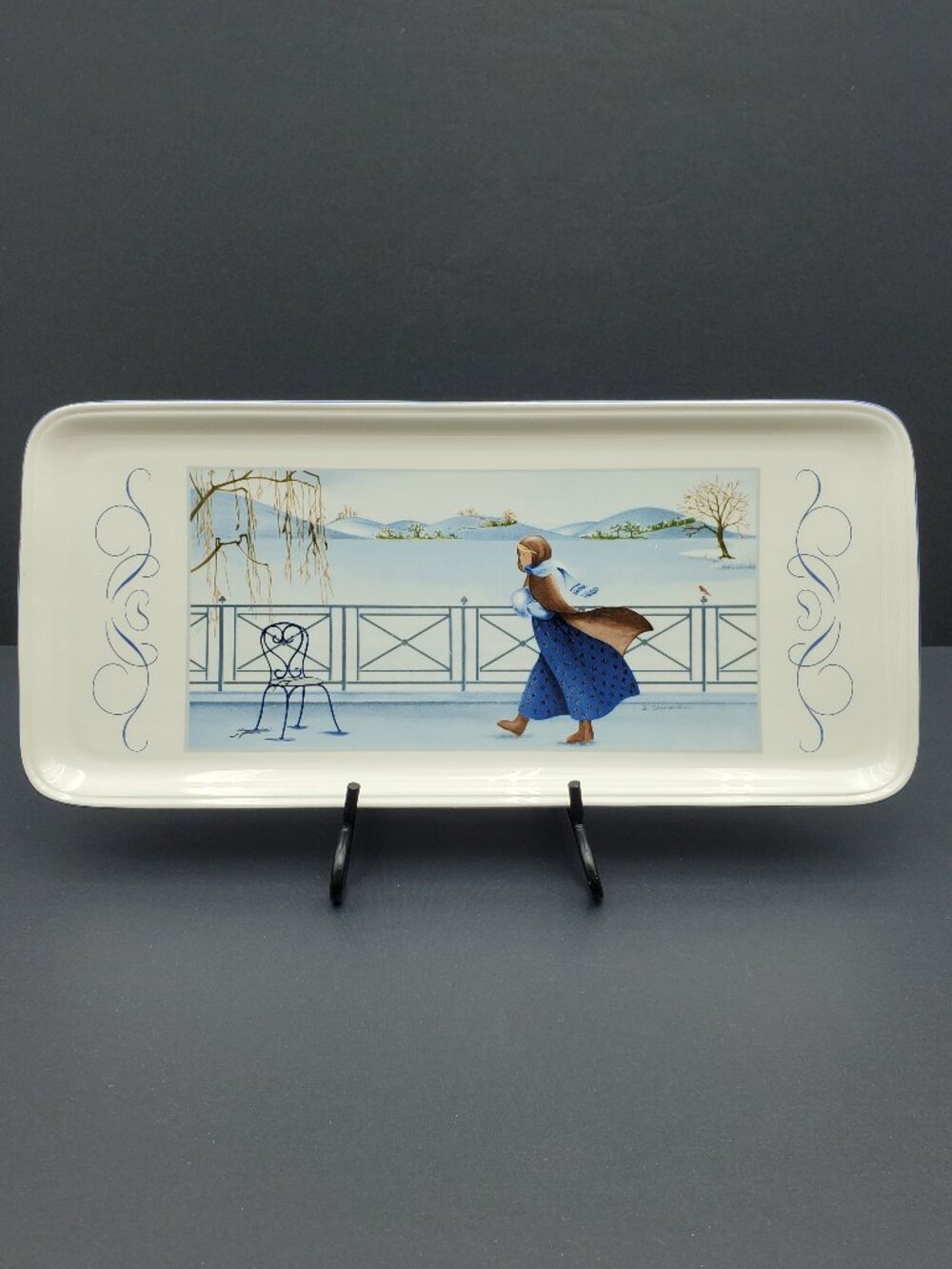 Villeroy & Boch Romantic Seasons Winter Sandwich Tray Serving Platter